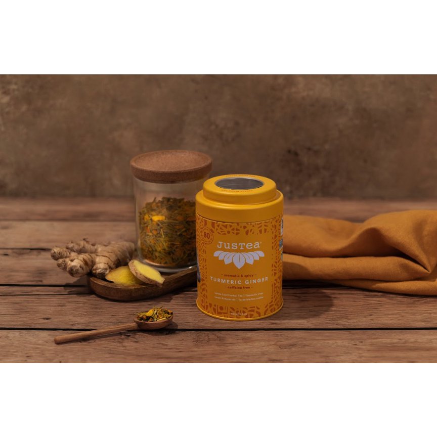 Justea|Turmeric Ginger| Ginger tea | Loose tea | Organic | Fairtrade | Tea gift