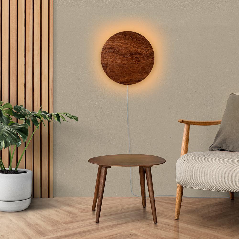 Interstellar wandlamp - Hout naturel