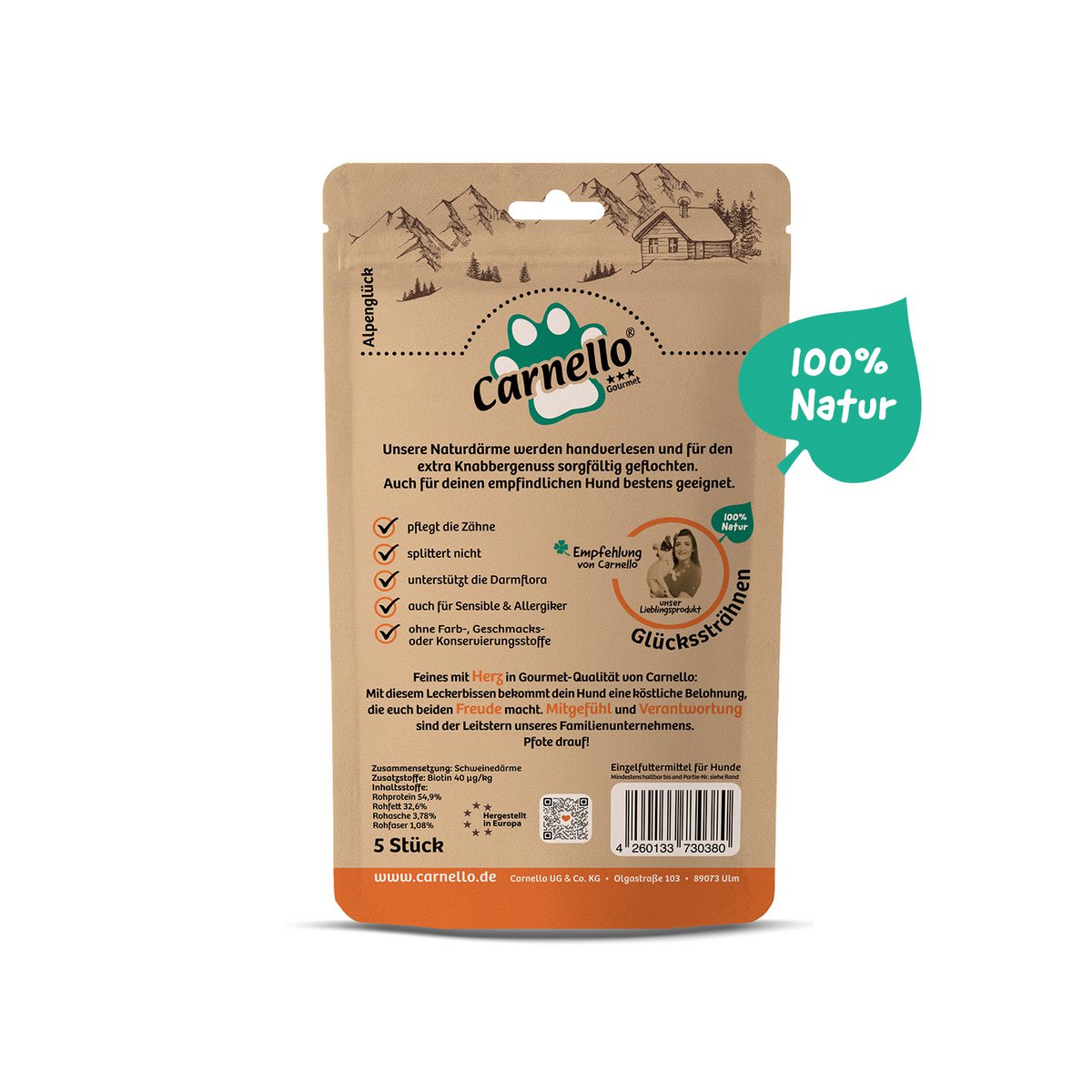Dog snack lucky streaks 5 pieces. x25