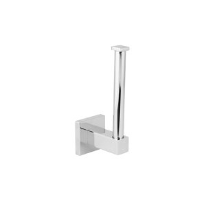 Fakelmann Mare straight wall-mounted gray chrome toilet paper holder
