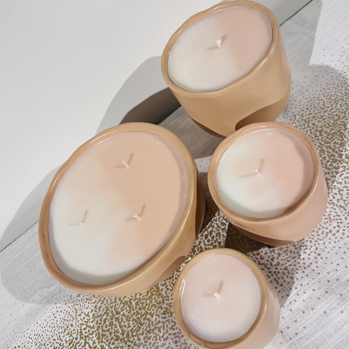 Nude Marble Candle