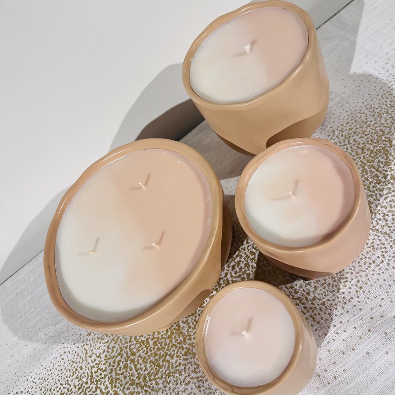 Nude Marble Candle