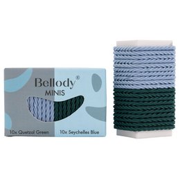 Bellody® Mini Haargummis (20 Stk. - Blau & Grün - Mischpaket)