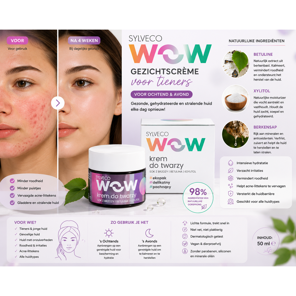 Crème pour le visage SYLVECO WOW