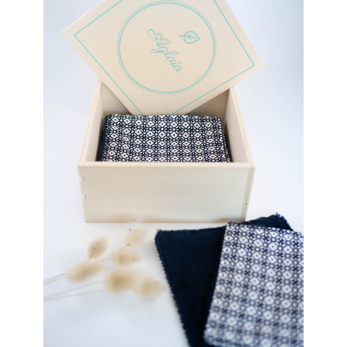 Box lingettes démaquillantes lavables - Semainier de 7 lingettes