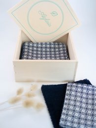 Box lingettes démaquillantes lavables - Semainier de 7 lingettes