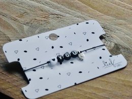 Pulsera Te Amo Blanco y Negro