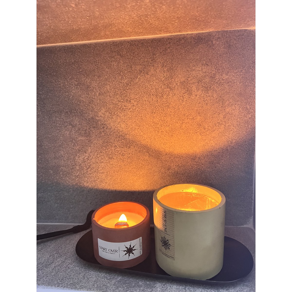 START OVER - Bougie Béton petite