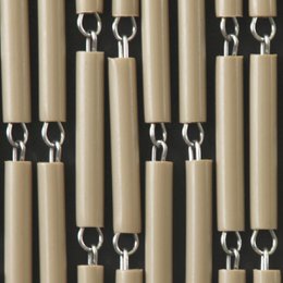 Fly curtain staggered Taupe 100x232 cm