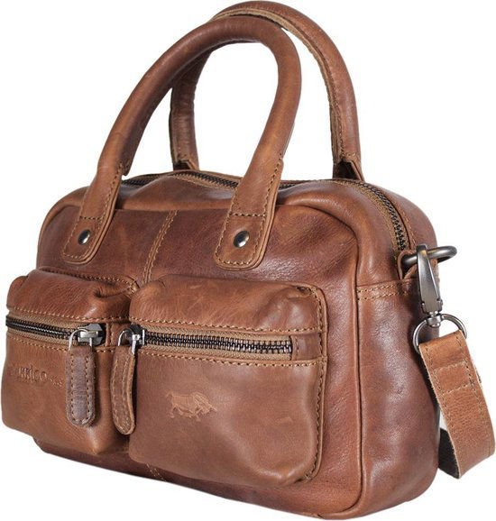 Arrigo Ladies Piccola spalla Mini Westernbag in pelle cognac