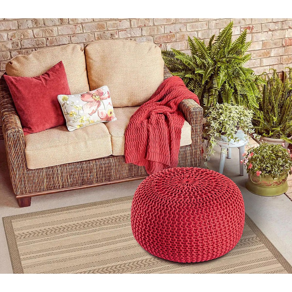 Pouf Outdoor Ø55cm stoel Pouf Terrace Pool Garden