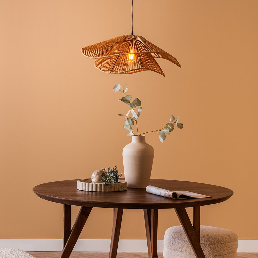 Fedora Layered Pendant Lamp, Natural