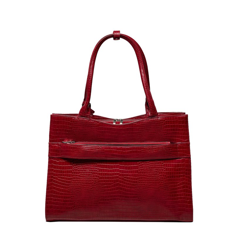 Midi Croco Burgundy 14"