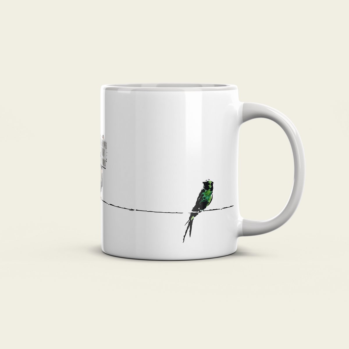 Banksy Keramikkrus 325ml - Fugle