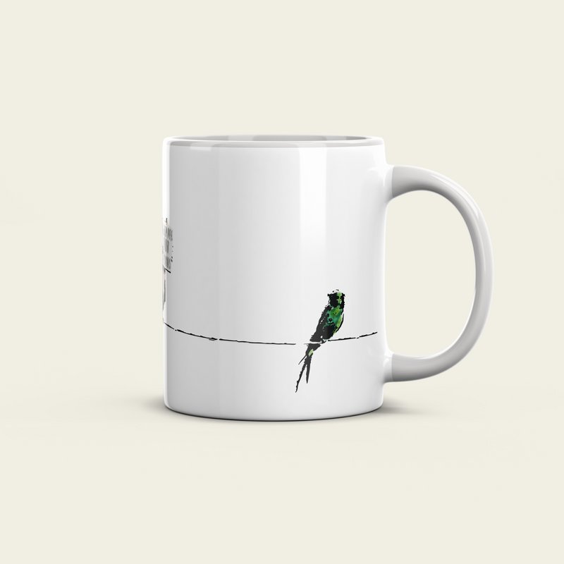 Banksy Keramikkrus 325ml - Fugle