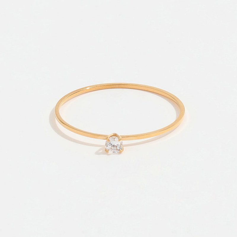 Ana - Solitaire Ring Wedding Band