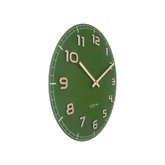 Zegar ścienny NeXtime Classy Medium 40 cm zielony