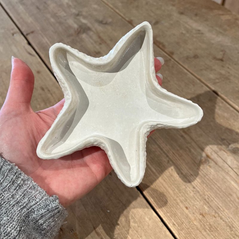 Starfish trinket dish | handmade from concrete