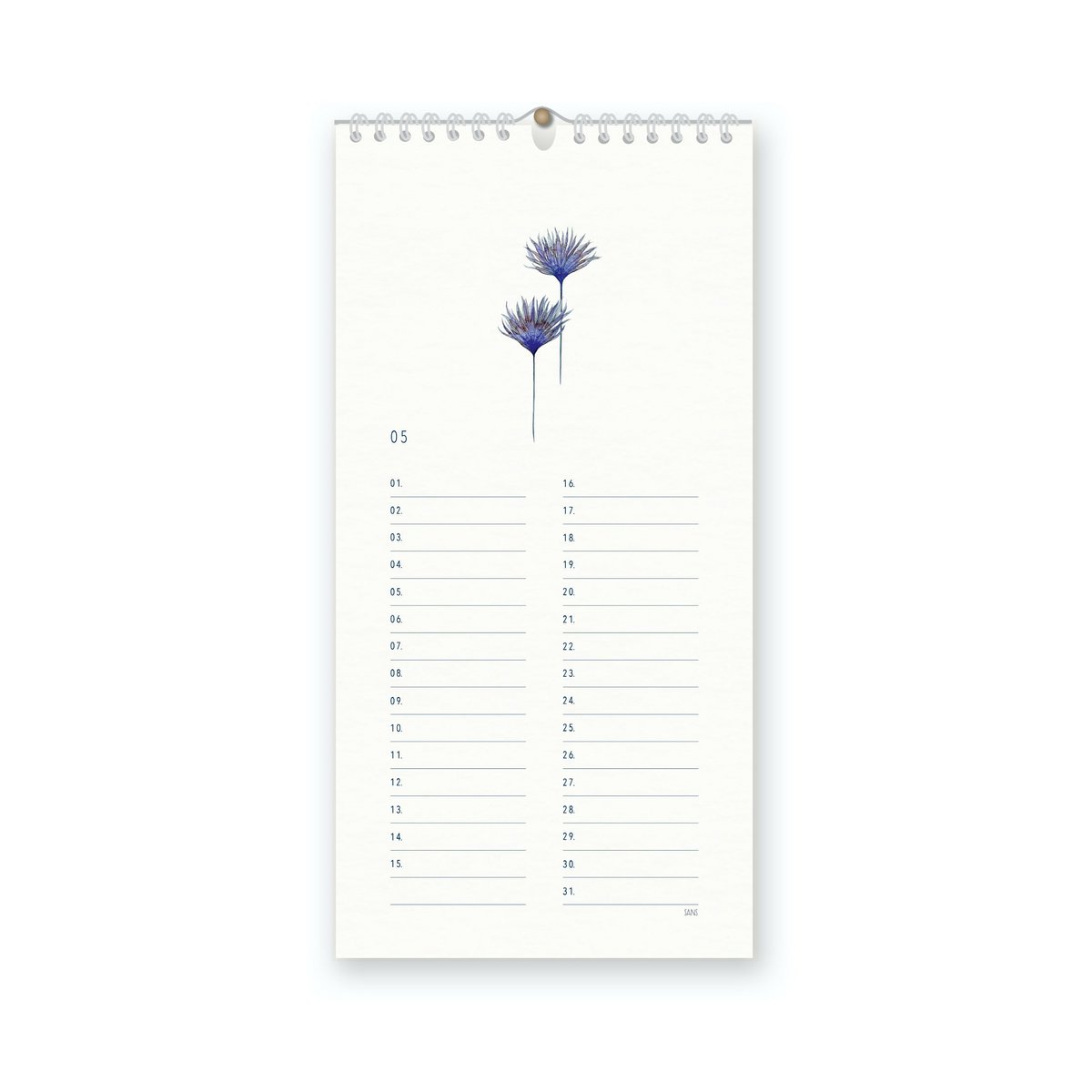 immerwährender Botanik-Kalender