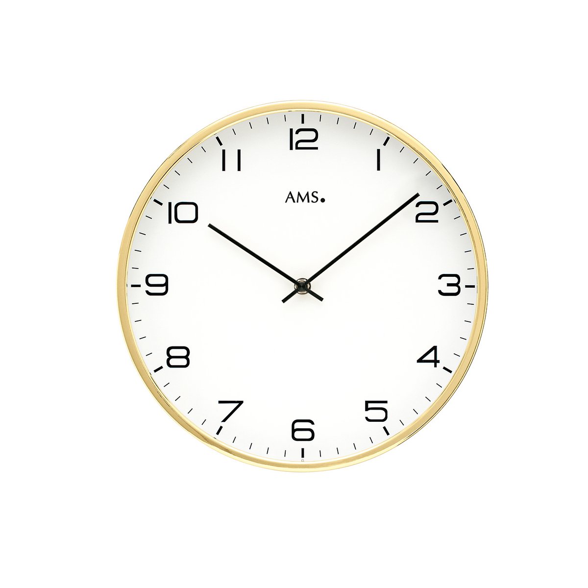 AMS 9657 vægur | Guld stationsur 30 cm