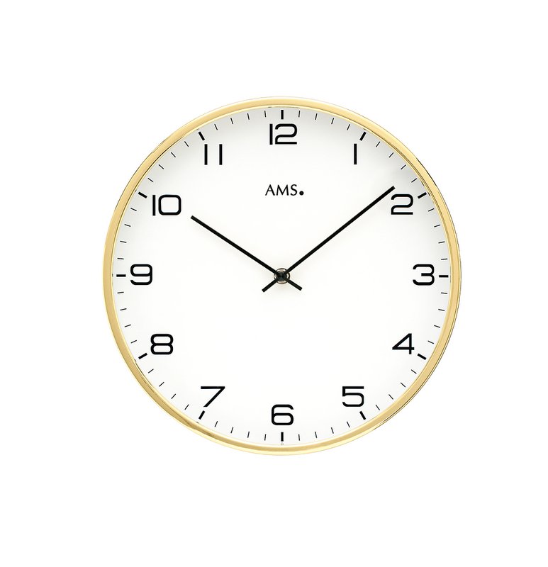 AMS 9657 Orologio da parete | Orologio da stazione oro 30 cm