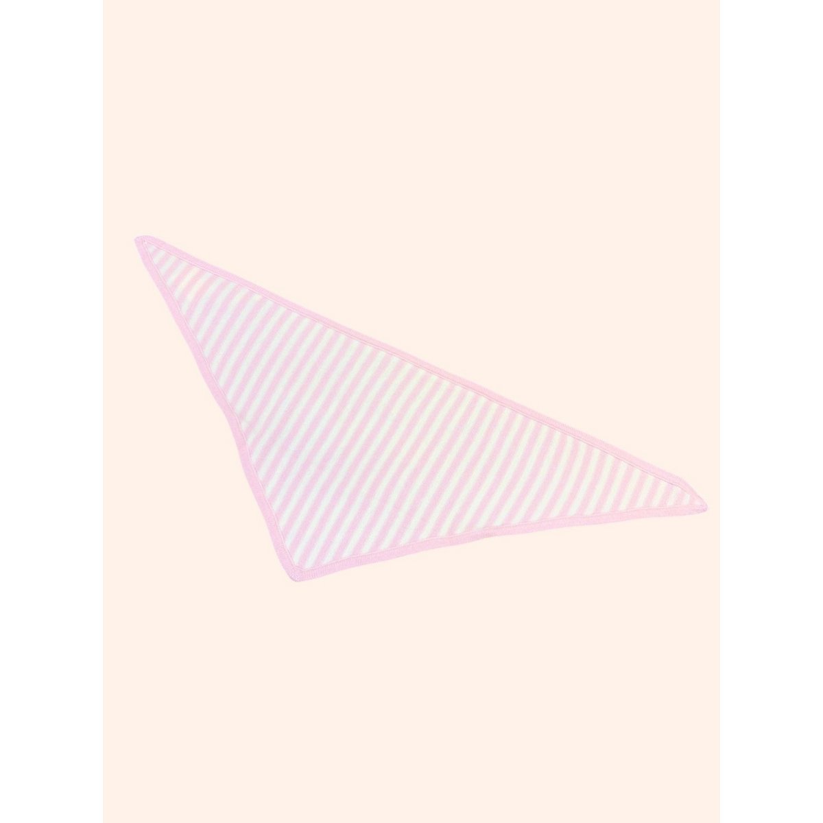 Foulard triangle rayé 100% laine mérinos