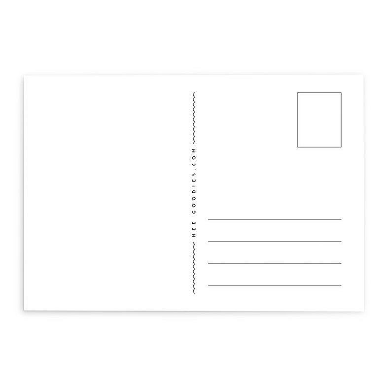 Tarjeta de felicitación Postal Que te mejores pronto tarjeta // Tipográfica Que te mejores pronto