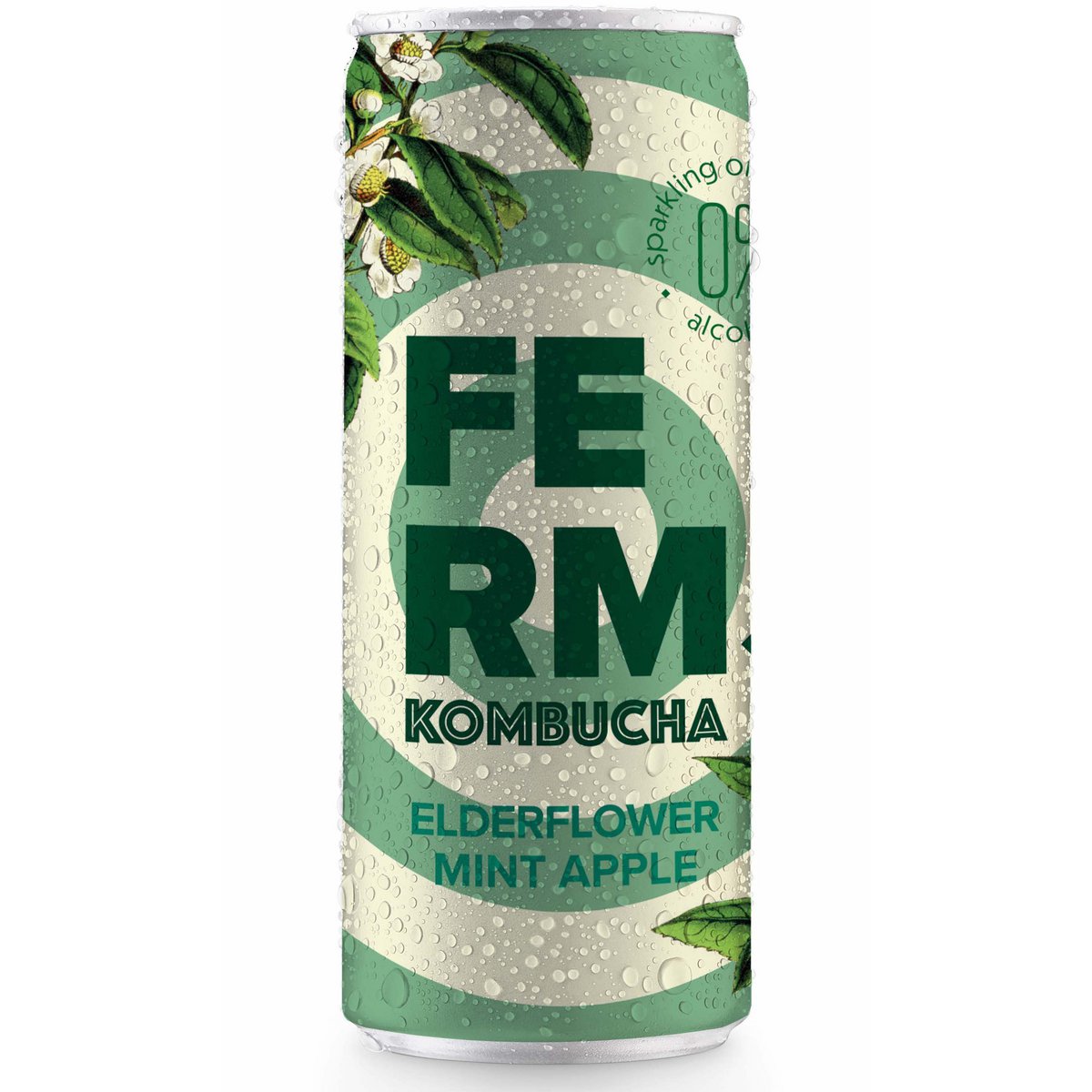 Ferm Kombucha Elderflower Apple Mint
