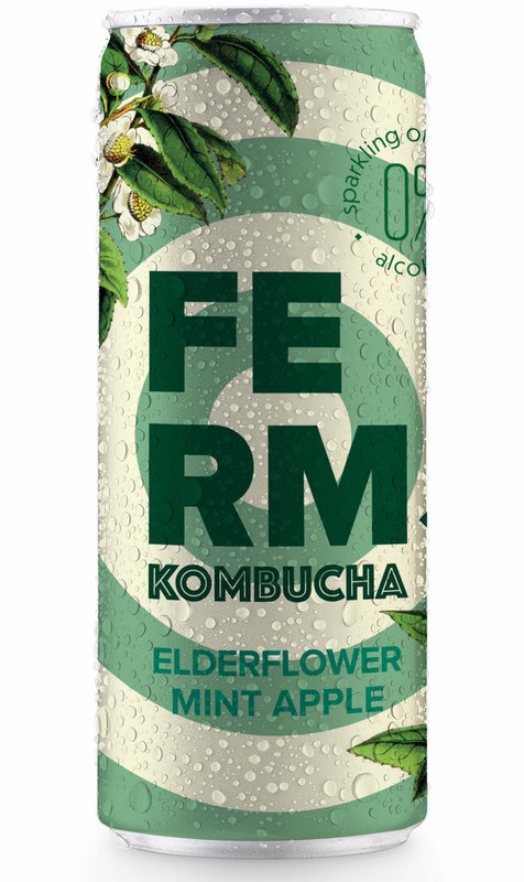 Ferm Kombucha Elderflower Apple Mint