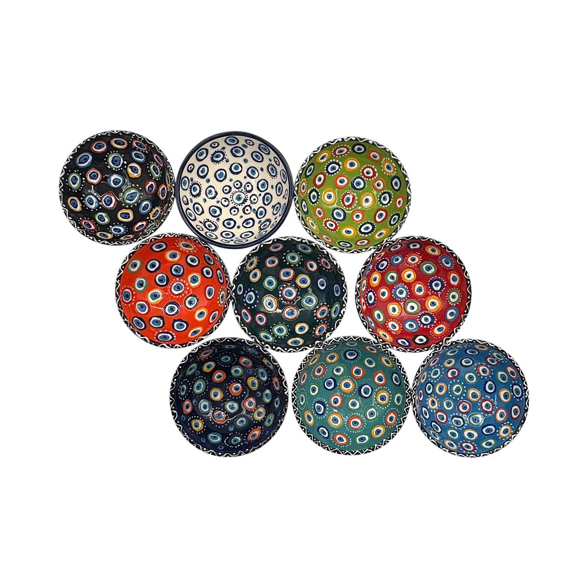 Keramikschale - Evil Eye - Schwarz - 12 cm