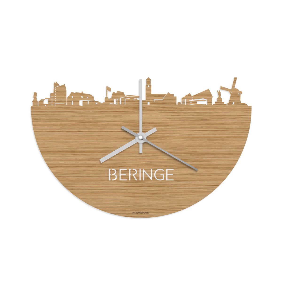 Skyline-Uhr Beringe Bambus