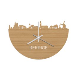 Skyline Clock Beringe Bambus