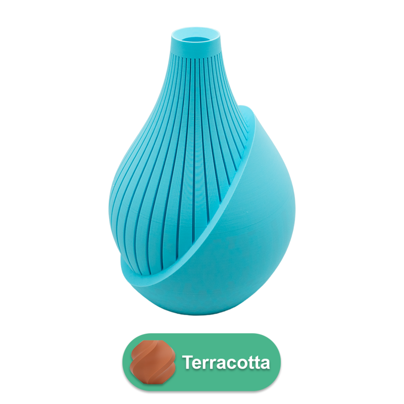 Elodie 3D vase - 3D printet vase - Bæredygtig PLA - Velegnet til kunstige blomster