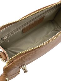Genuine Leather Boxy Crossbody Bag, Made in Italy, art. 112759
