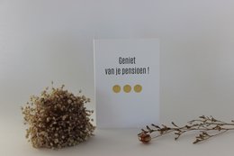 Kartka z życzeniami Punkt Życzymy udanej emerytury!