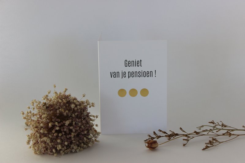 Carte de voeux Punkt Profitez de votre retraite !