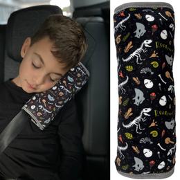 Oreiller de couchage pour voiture squelette de dinosaure