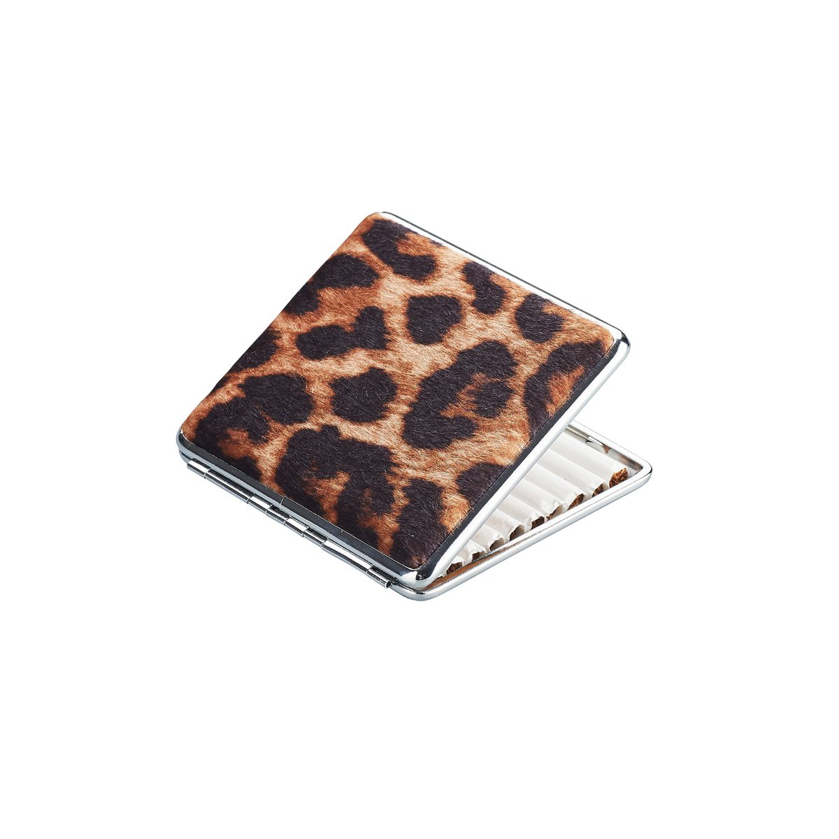 Student mit Leopard- und Zebra -Zigaretten