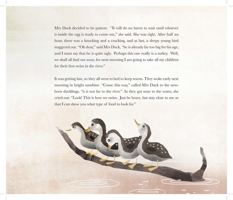 EN/DE/DK/CN - Illustrated Fairytale Børnebog - The Ugly Duckling - H.C. Andersen