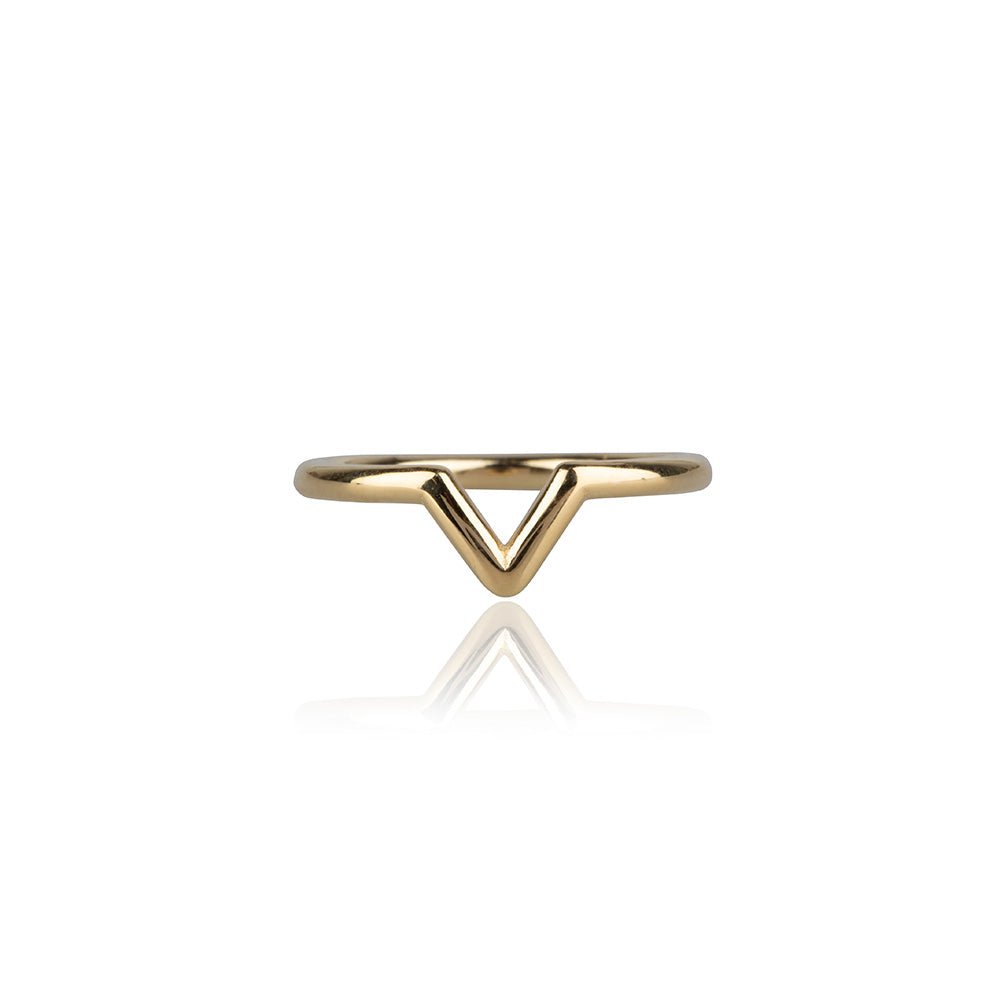 Perfekt 'V' | Ring | Guld
