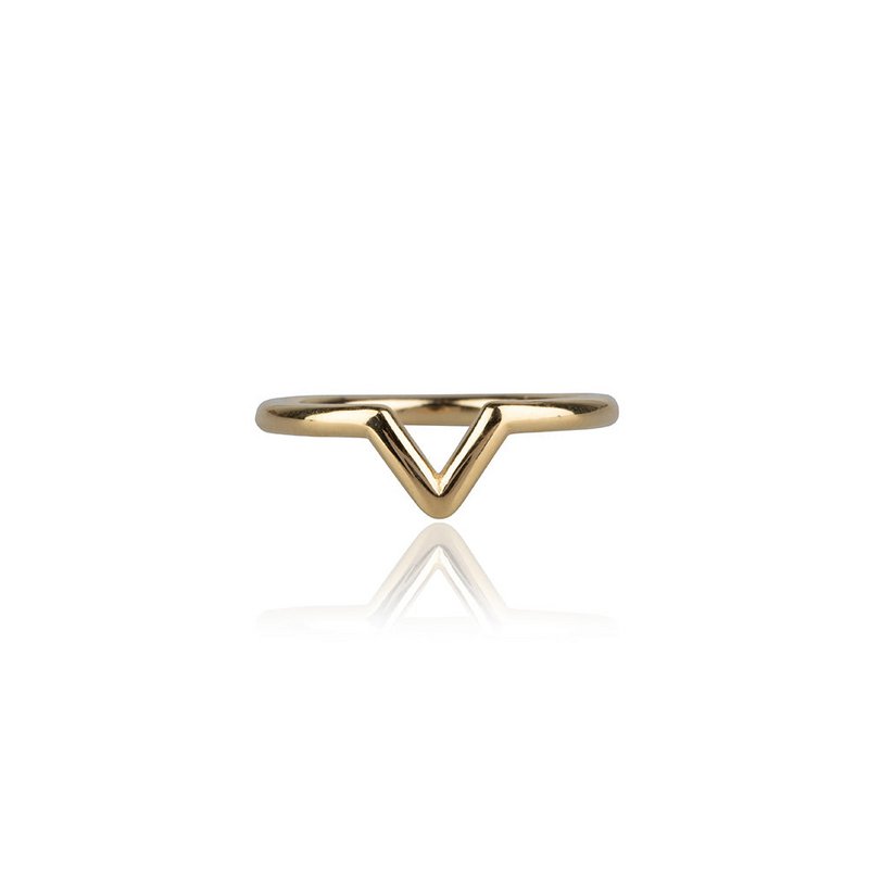 Perfekt 'V' | Ring | Guld