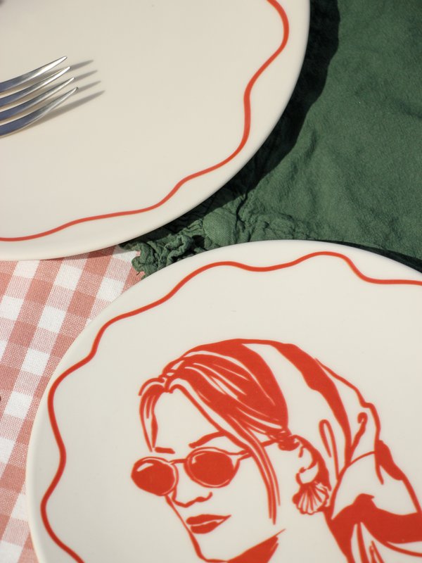 Placa de postres Terracotta Vacay Mood