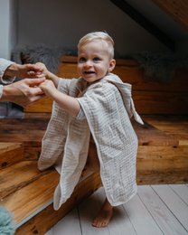 Muslin bath poncho