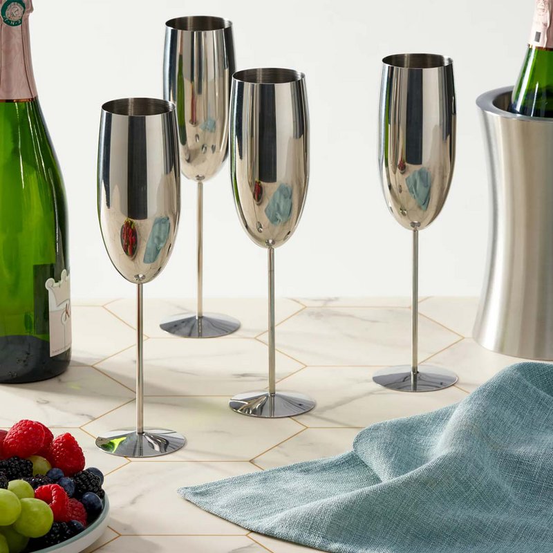 Champagne Flute Silver 2x28.5cl