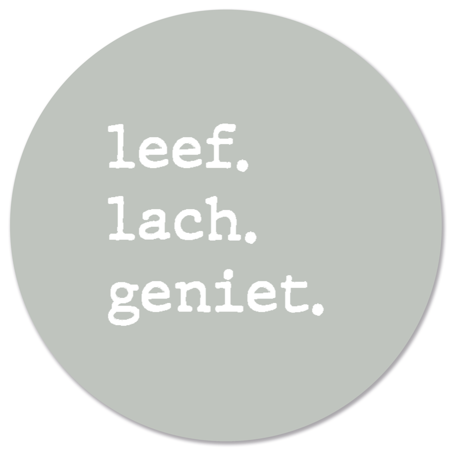 Muurcirkel leef lach geniet groen