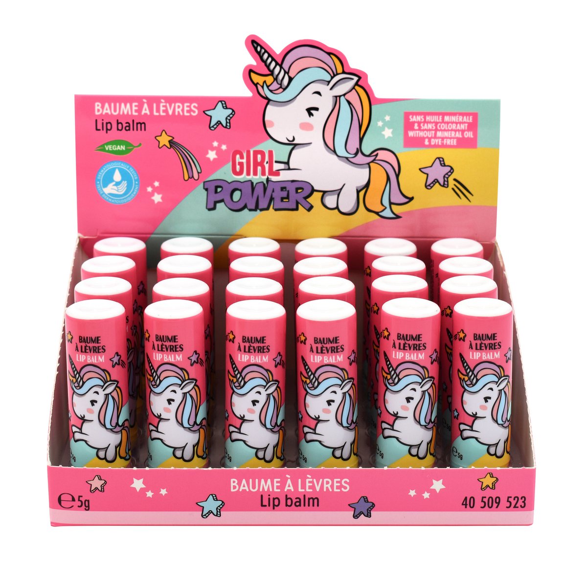 Girl Power, Soin des Lèvres, Parfumés, Fraise, Hydratation, Enfants, Vegan, 5g, TAKE CARE