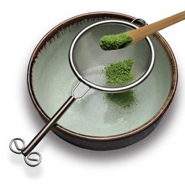 Matcha ske Chashaku lavet af hvid bambus