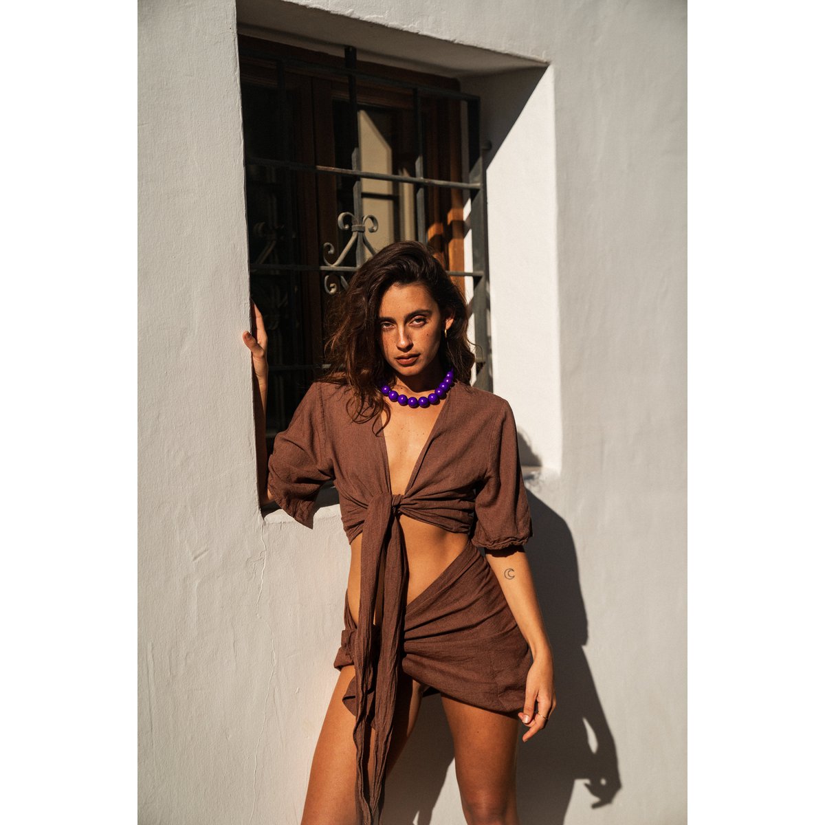 Posie Bold Necklace | Purple