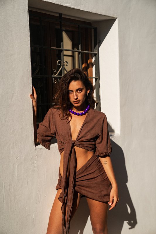 Posie Bold Necklace | Purple