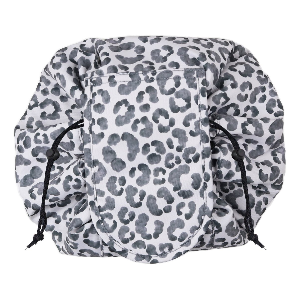 WS make-up tasje met trekkoord Watercolor Leopard